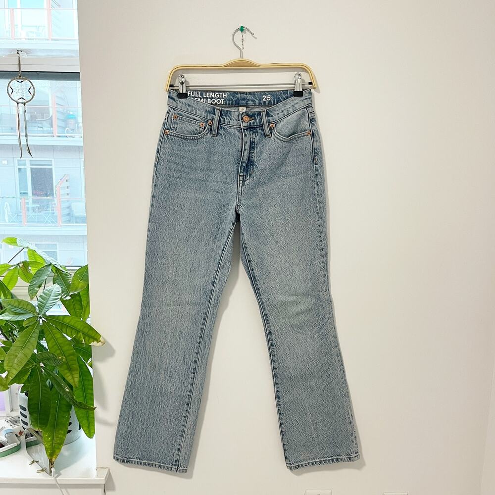 J. Crew Blue Full Length Demi Bootcut Jeans Size 25